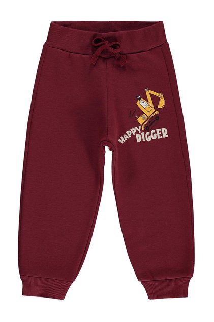 Scoop Print Printed Sweatpants for 2-5 Years Old - Burgundy