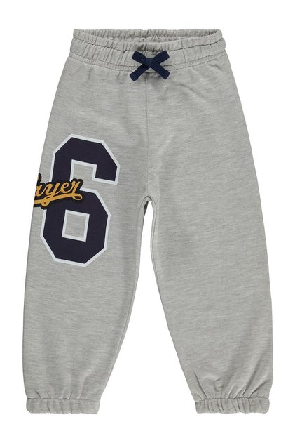 Civil Boy's 26 Printed Sweatpants | 2 Rope Printed | School Nursery and Daily Use - Gray