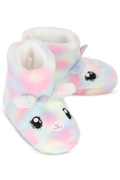 Unicorn figürlü Uzun 31-35 Numara Panduf - Lila