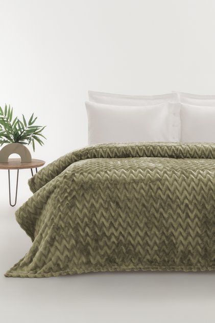Lumessa Wellsoft Single Blanket - Dark Green
