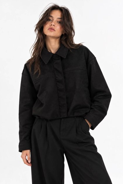 Women's Bomber Suede Jacket Mta030