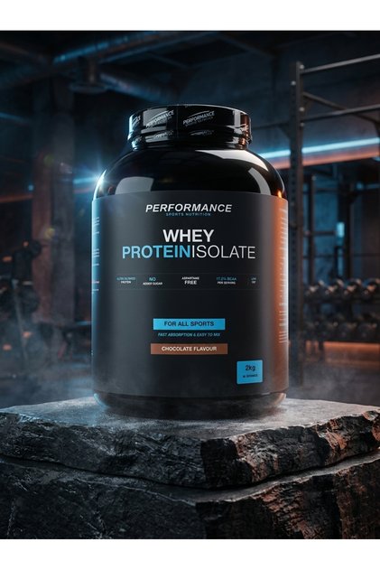 Izolat Proteic din Zer (Whey Protein Isolate) Performance Sports Nutrition, Fără Zahăr Adăugat, Aroma Ciocolată, 2 kg (80 Porții)
