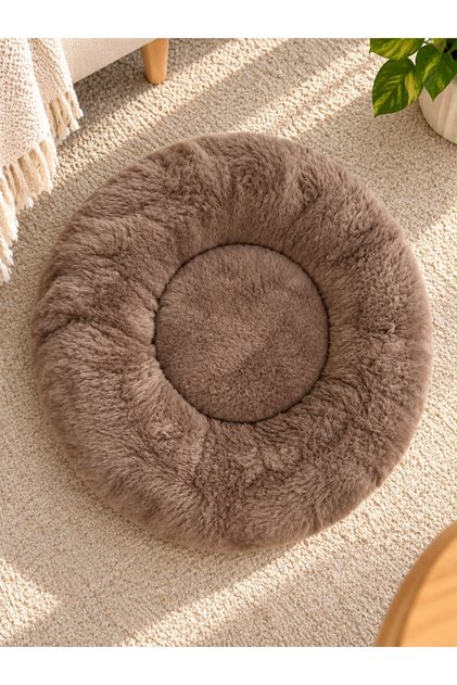 Kedi yatağı peluş köpek yatağı çok renkli