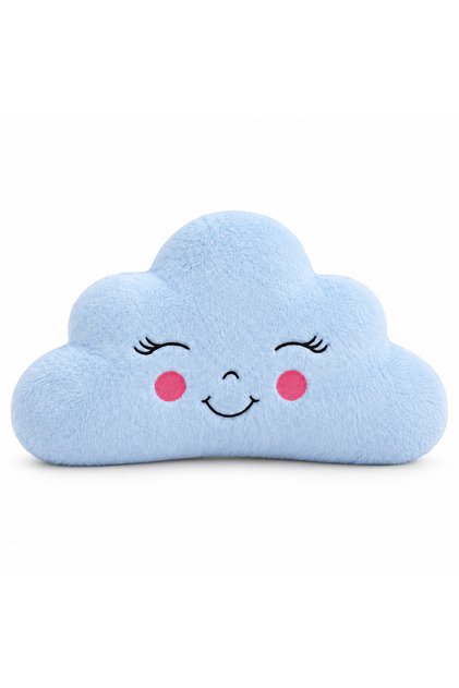 Cute Blue Cloud Figured Plush Decorative Pillow 35 X 23 cm Children's Room Pillow