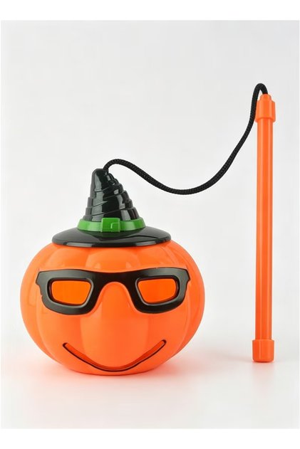 Cute Funny Face Light-Up Handheld Pumpkin Lantern, Kids Party Sound & Light Lantern, Festive Children's Toy Decoration