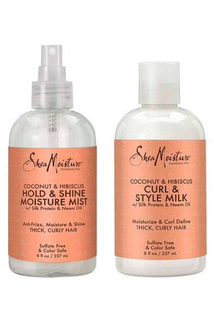 Hold And Shine Moisture Mist With Curl And Style Milk 2 x 237ml