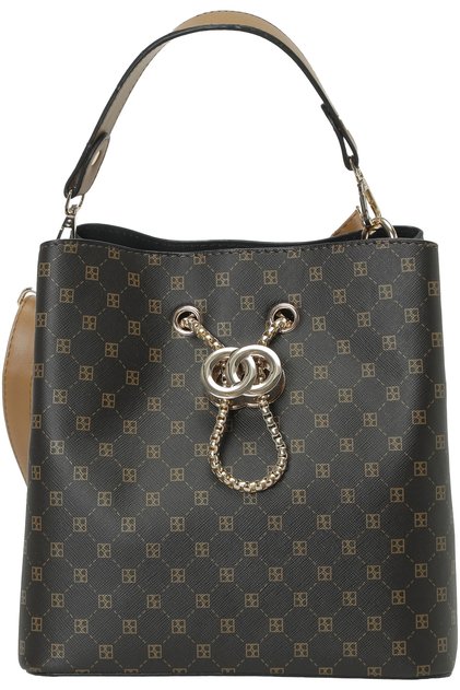 Shoulder Bag Women Brown Multi Mng Aks Dty Kl