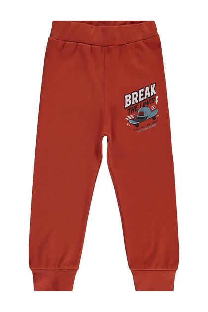 Break Printed Tracksuit Bottoms for 2-5 Years Old Km - Orange