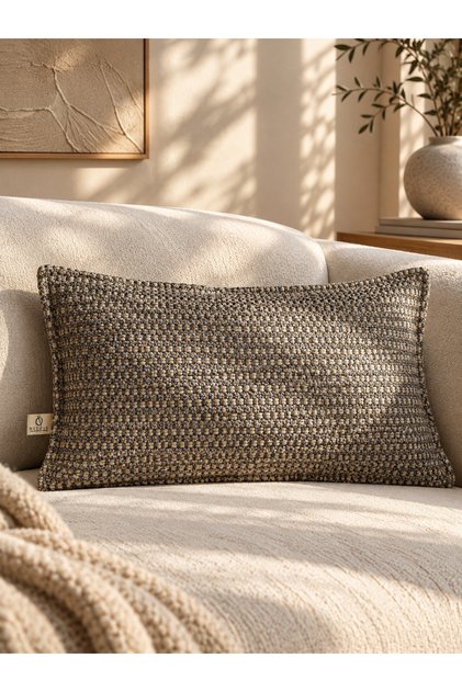 Tessa Gray Throw Pillow Cover (30X50)
