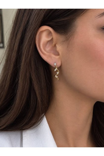 2-Piece Ivy Model Stainless Steel Earrings