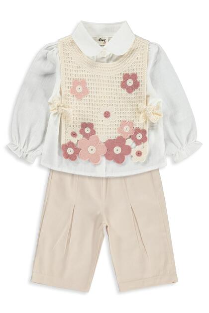 Süzene Sweater Set of 3 for 6-18 Months - Beige