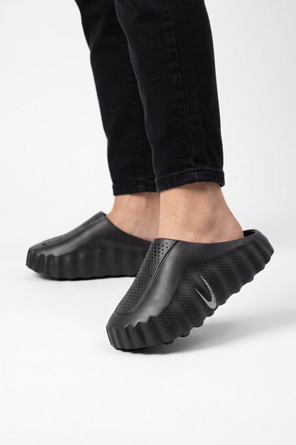 Unisex Eva Lightweight Soft Comfortable Sole Black-Smoked Closed Front Sabo Slippers 2510