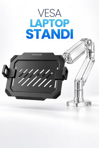 12-17.3" Laptop Stand Vesa Compatible Monitor Arm Mounted Laptop Holder Stand Laptop Bracket Vlh17