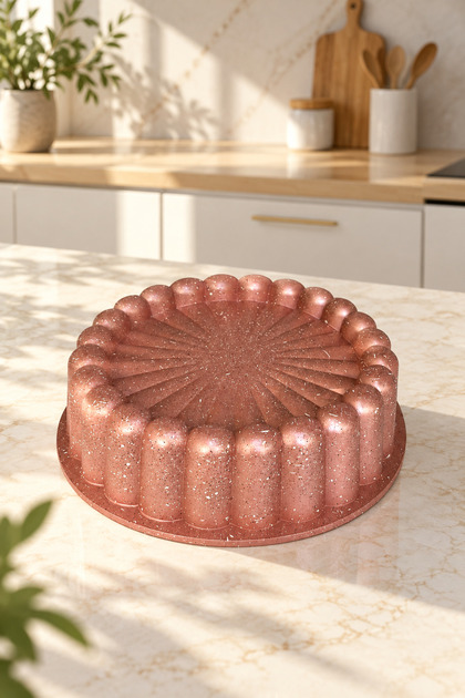 Dolce - 26 cm Granit Kaplamalı Alüminyum Yapışmaz Kek Tart Kalıbı