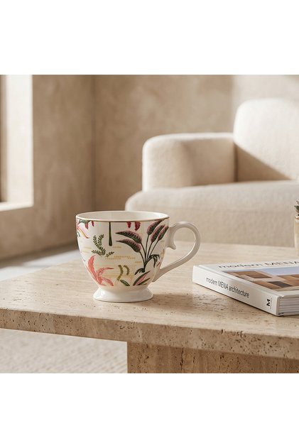 Tropical Print New Bone China Mug with Handle - 445 ml