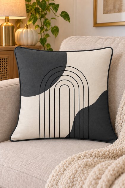 1 Pcs Digital Printed Decorative Double-Sided Colorful Pattern Throw Pillow Cover 42X42 cm