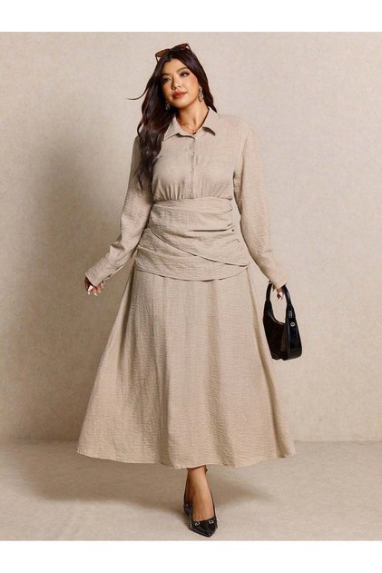 Rochie maxi, bej