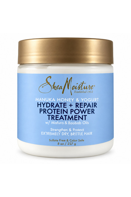 SheaMoisture Manuka Honey & Yogurt Protein Power Treatment for Dry, Damaged Hair (227g)