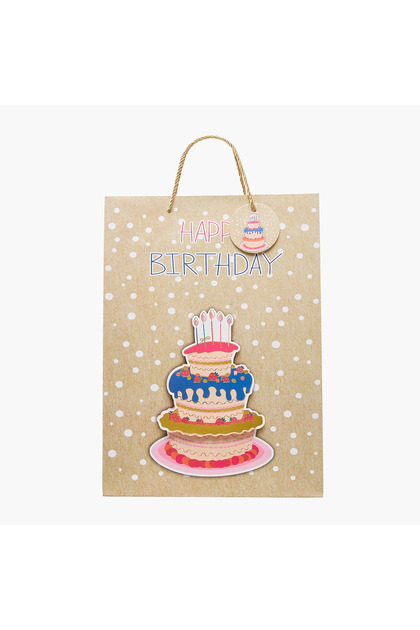 Birthday Accessories Print Paper Gift Bag - Large
