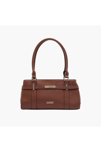 Solid Tote Bag with Double Handle