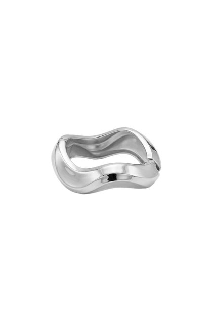 Metal Form Collection Wave Kelepçe Bracelet - Silver