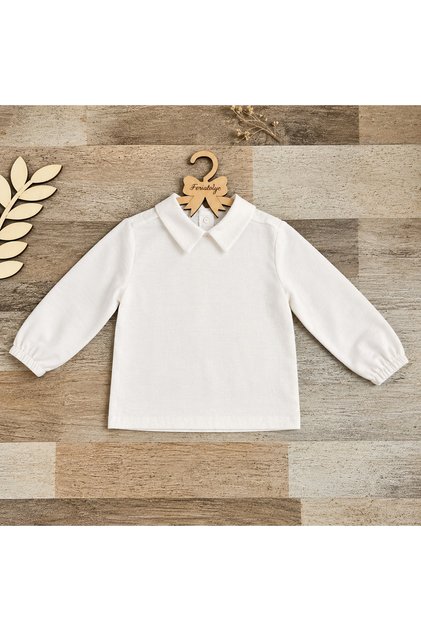 1-Year-Old Baby Boy Long-Sleeved Epaulette Shirt