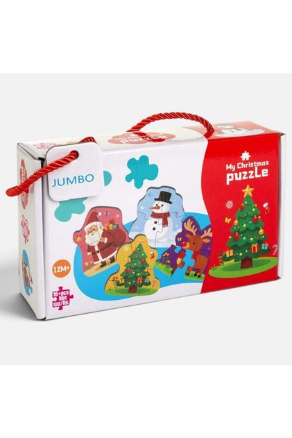 Puzzle Craciun Bebelusi 16 Piese Mari Mos Craciun Om De Zapada Ren Brad Shopiens®