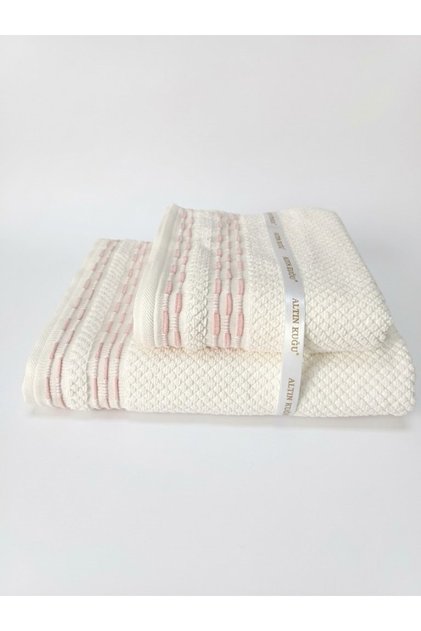 Bath Towel Set of 2 (50X90Cm+90X150Cm) - Powder 100% Cotton
