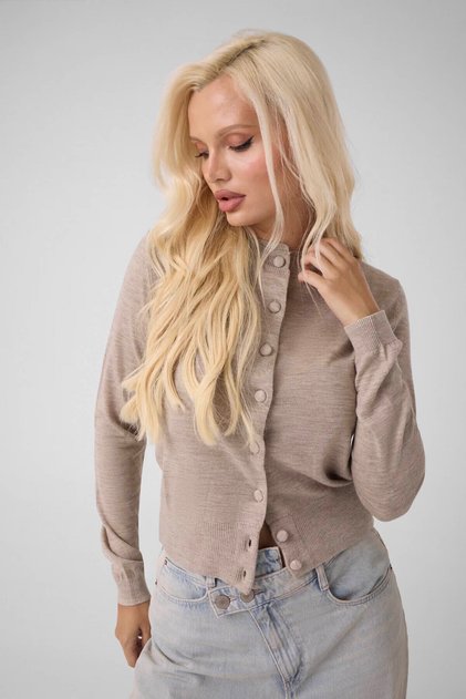Yün Kahverengi Kadın Sweatshirt W6Br32Z1425-H154