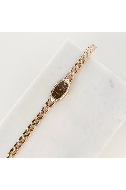 Vespera Gold Saat Kahverengi