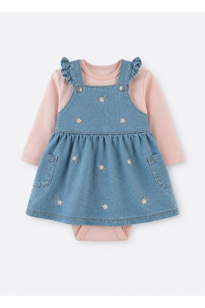 Zely Salopet 2-Piece Set Blue