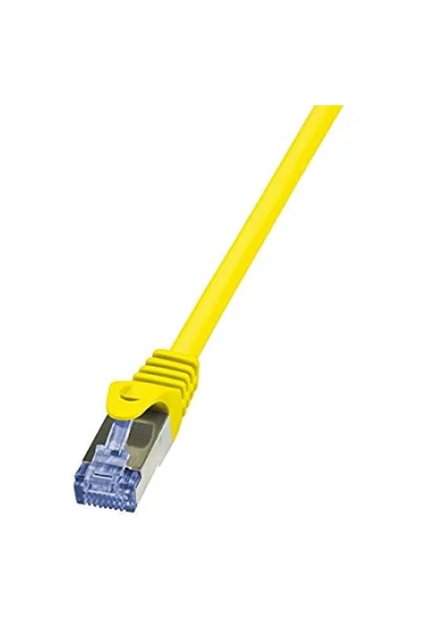 Cablu de rețea, PrimeLine PIMF Cat.6A 10G S/FTP, 10m, Galben
