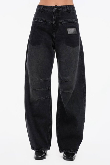 Women's Pocket Detailed Balloon Fit Design Jeans