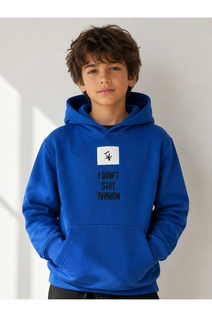 Boys Printed Hoodie with Pocket