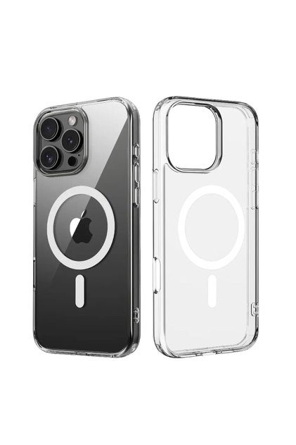 Husă pentru iPhone 16 Pro Max, compatibilă Magsafe, antișoc, transparentă