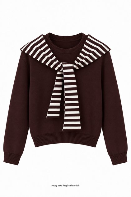 KapiÅŸon Stripe Scarf Elite Knitwear Brown