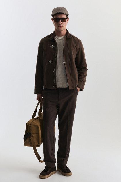 Metal Decorated Buttoned Regular Fit Coat