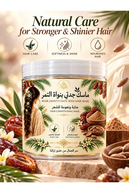 Grandma's Mask with Date Kernel — Hair Care and Softness