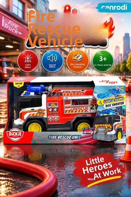 203306020 Fire Truck with Sound and Light -Dickie
