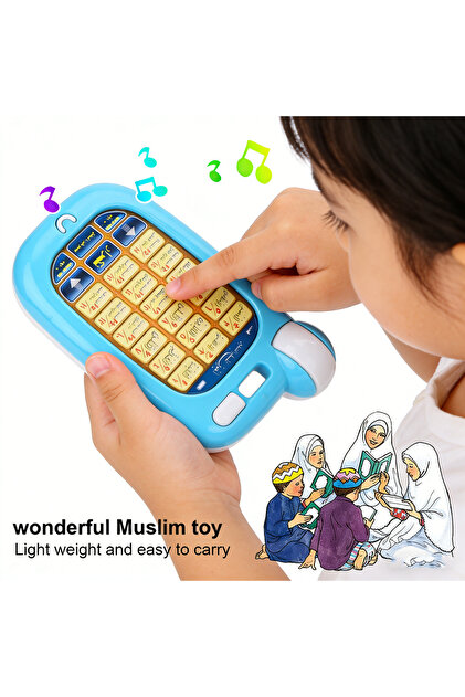 no box Arabic Learn Educational Toys 18 Chapters Education Phone with Light Learn Arabic Muslim Kids