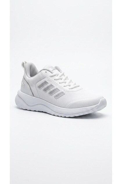 White-Silver Women's Sports Shoes 388.B-100
