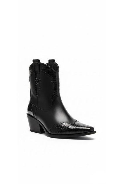 Black Women's Heeled Boots 640.58151-01