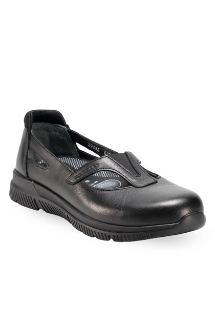 29435-g Sole Black Women's Genuine Leather Shoes