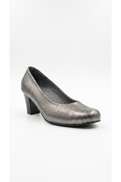 Platinum women's genuine leather high heeled shoe 343.5116