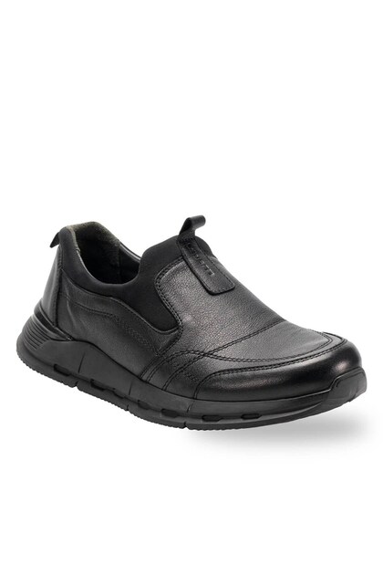 46603-g Fogs Black Men's Genuine Leather Shoes