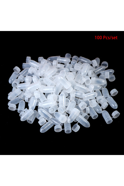 100Pcs Portable Empty Capsules Case Flip Lid Transparent Capsule Storage Containers Pill Box Suit fo