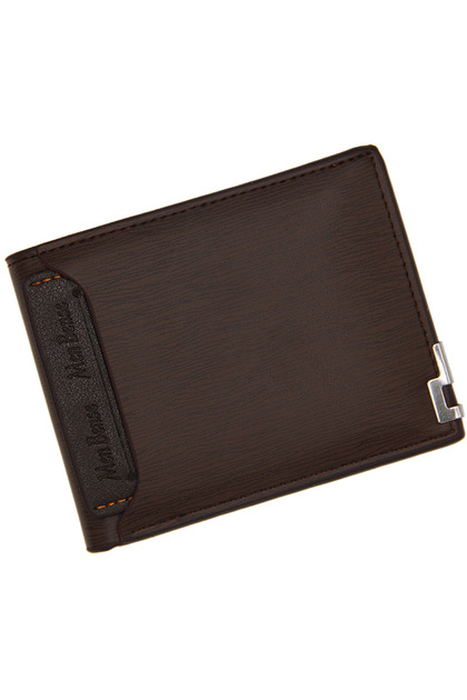 Coffee Fashion Casual Men's Short Wallet - Multi-functional Draw Card Holder for Men, Slim Cardholde