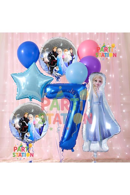 Frozen Frozen Concept 7 Year Old Birthday Balloon Set Frozen Elsa Themed Balloon Set