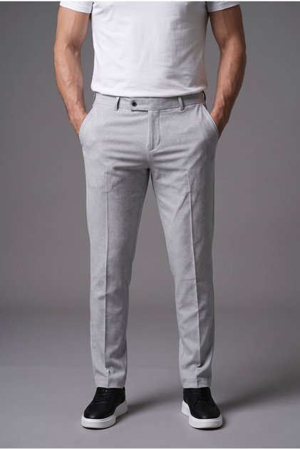 A Quality Lycra Slim Fit Fabric Trousers