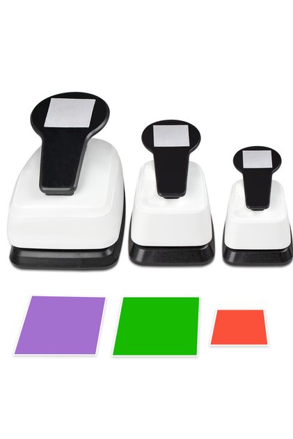 1 LP-101520-001 3pcs Paper cutter for crafts Hole Punchers Tool Set 1 1.5 2 inch 16 25 38 mm Square